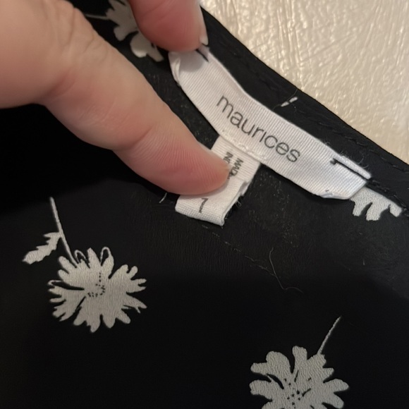 Floral Black Dress Tank - Picture 3 of 3